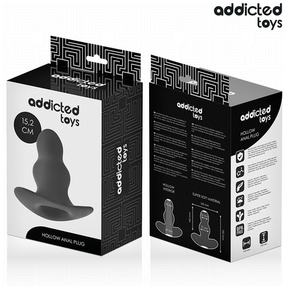 ADDICTED TOYS - HOLLE ANALE PLUG VAN SILICONEN MAAT XXL 15.2 CM
