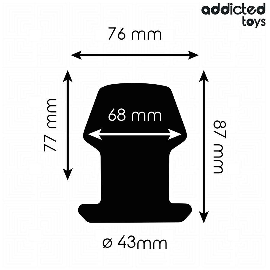ADDICTED TOYS - EXTREME HOLLE ANALE PLUG VAN SILICONEN MAAT M 8.7 CM