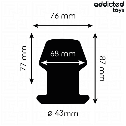 ADDICTED TOYS - EXTREME HOLLE ANALE PLUG VAN SILICONEN MAAT M 8.7 CM