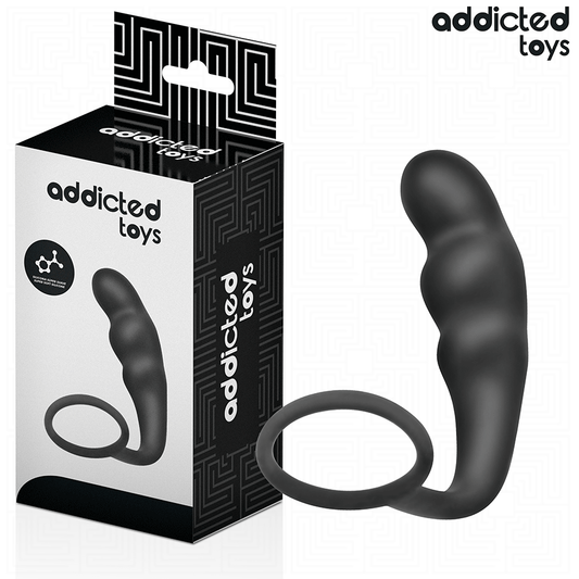 ADDICTED TOYS - ANALE PLUG MET RING VAN SILICONEN MODEL 4