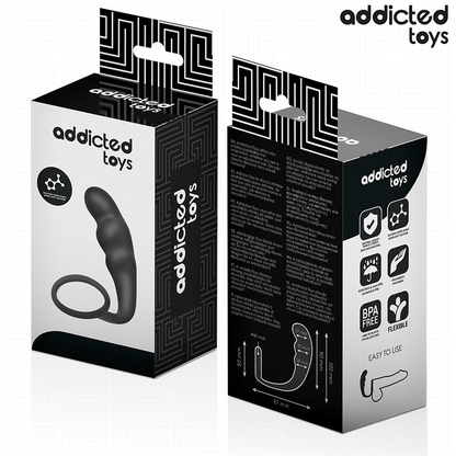 ADDICTED TOYS - ANALE PLUG MET RING VAN SILICONEN MODEL 4