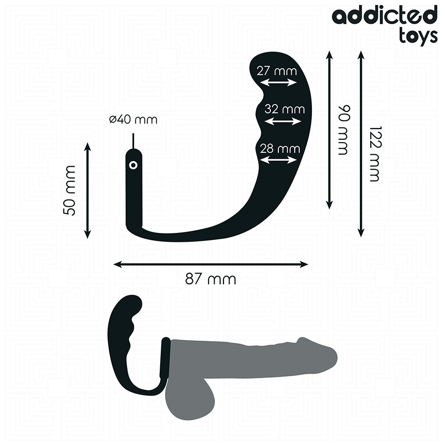 ADDICTED TOYS - ANALE PLUG MET RING VAN SILICONEN MODEL 4