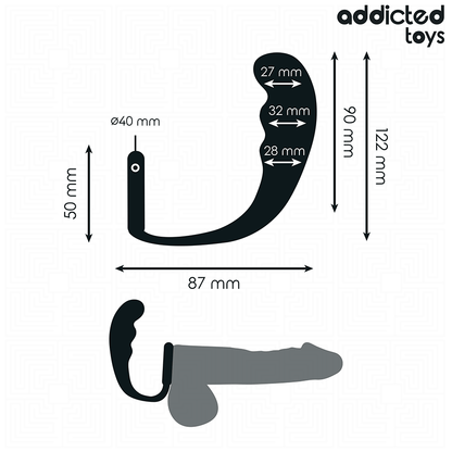 ADDICTED TOYS - ANALE PLUG MET RING VAN SILICONEN MODEL 4