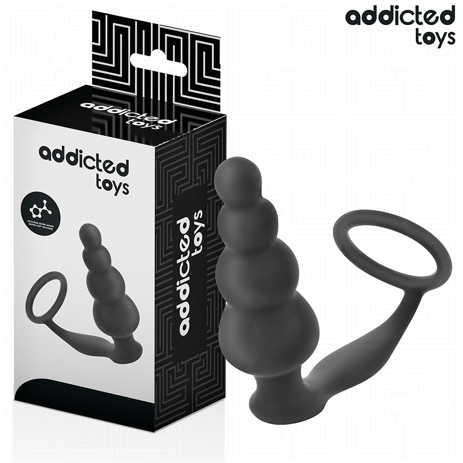 ADDICTED TOYS - ANALE PLUG MET RING VAN SILICONEN MODEL 5