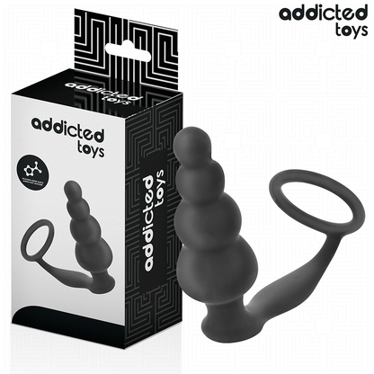 ADDICTED TOYS - ANALE PLUG MET RING VAN SILICONEN MODEL 5
