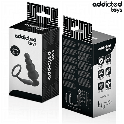 ADDICTED TOYS - ANALE PLUG MET RING VAN SILICONEN MODEL 5