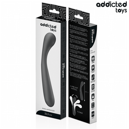 ADDICTED TOYS - DUBBELE ANALE MASSAGER VAN SILICONEN 22.5 CM