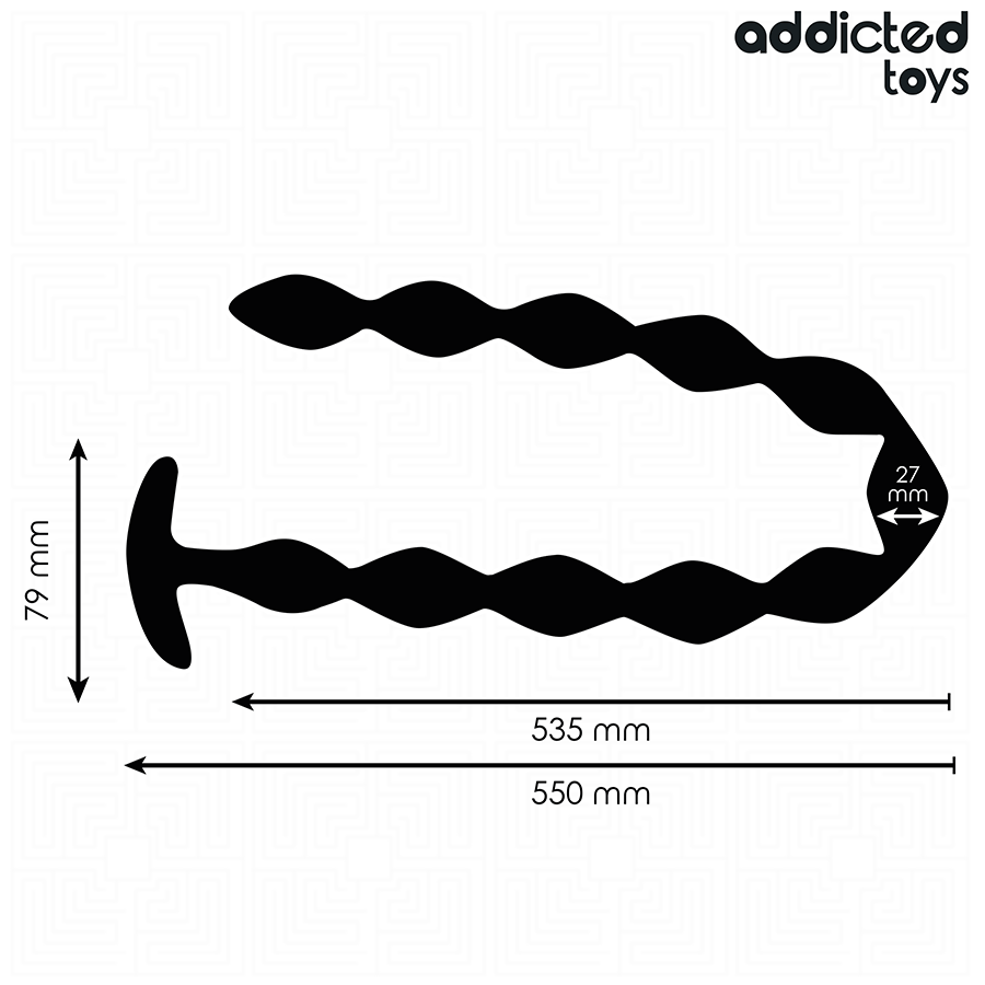 ADDICTED TOYS - EXTRA LANGE ANALE PLUG VAN SILICONEN