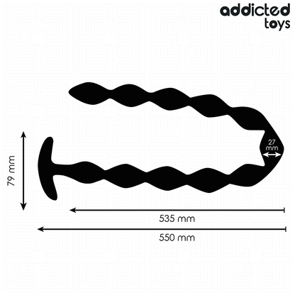 ADDICTED TOYS - EXTRA LANGE ANALE PLUG VAN SILICONEN