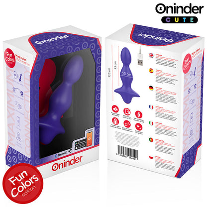 ONINDER CUTE - LOVE BUTT trillende anale plugdilator - gratis wereldwijd app