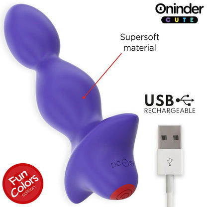 ONINDER CUTE - LOVE BUTT trillende anale plugdilator - gratis wereldwijd app
