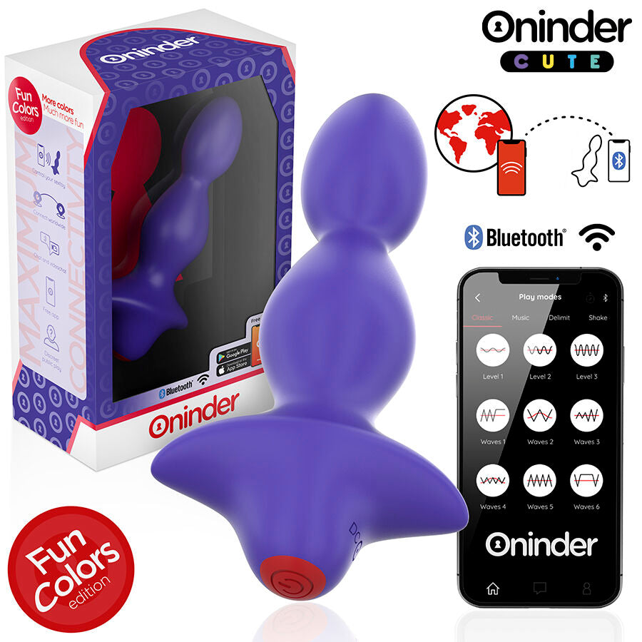 ONINDER CUTE - LOVE BUTT trillende anale plugdilator - gratis wereldwijd app