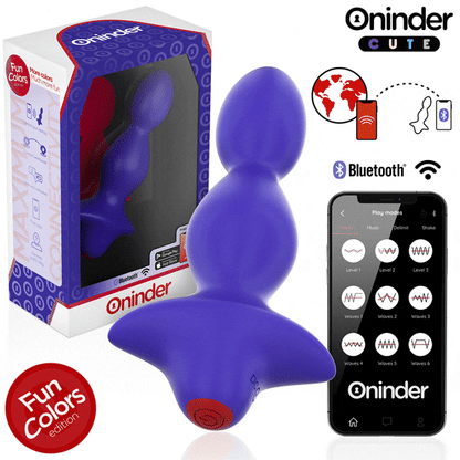 ONINDER CUTE - LOVE BUTT trillende anale plugdilator - gratis wereldwijd app