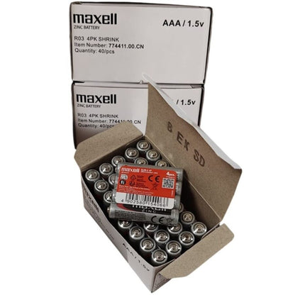 MAXELL - SALINA MANGAANBATTERIJ AAA R03 INTREKBAAR*4
