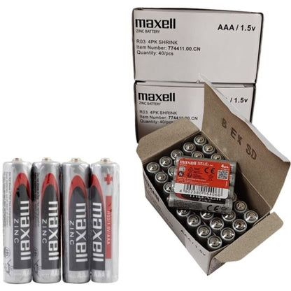 MAXELL - SALINA MANGAANBATTERIJ AAA R03 INTREKBAAR*4