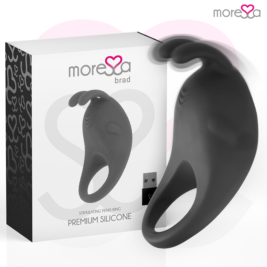 MORESSA - BRAD premium siliconen oplaadbaar zwart