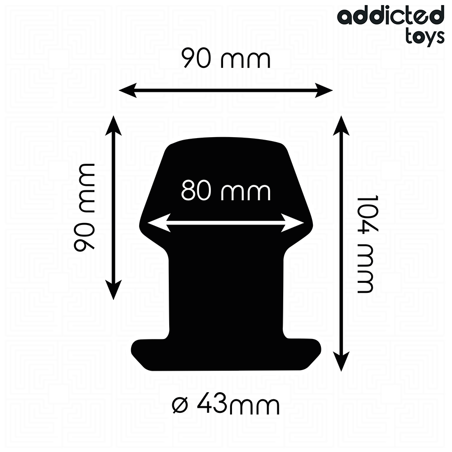 ADDICTED TOYS - EXTREME HOLLE ANALE PLUG VAN SILICONEN MAAT L 10.4 CM