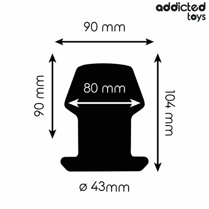 ADDICTED TOYS - EXTREME HOLLE ANALE PLUG VAN SILICONEN MAAT L 10.4 CM