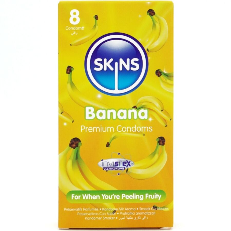 SKINS - BANANA premiumcondooms pak 8