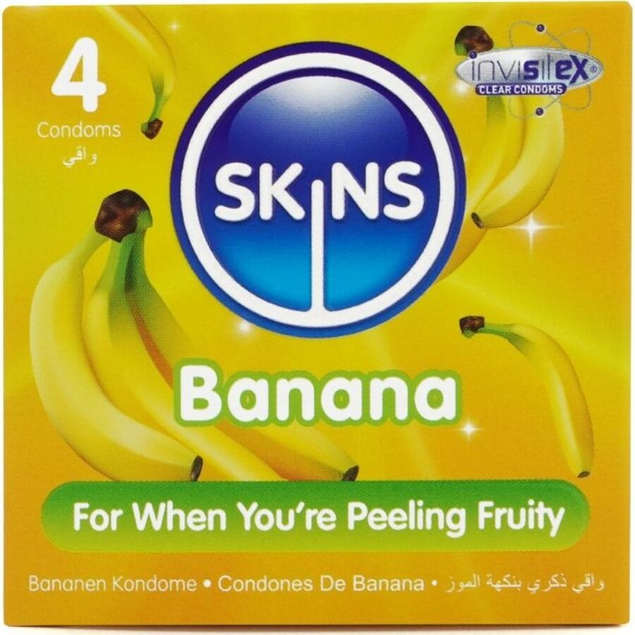 SKINS - BANANA premiumcondooms pak 4