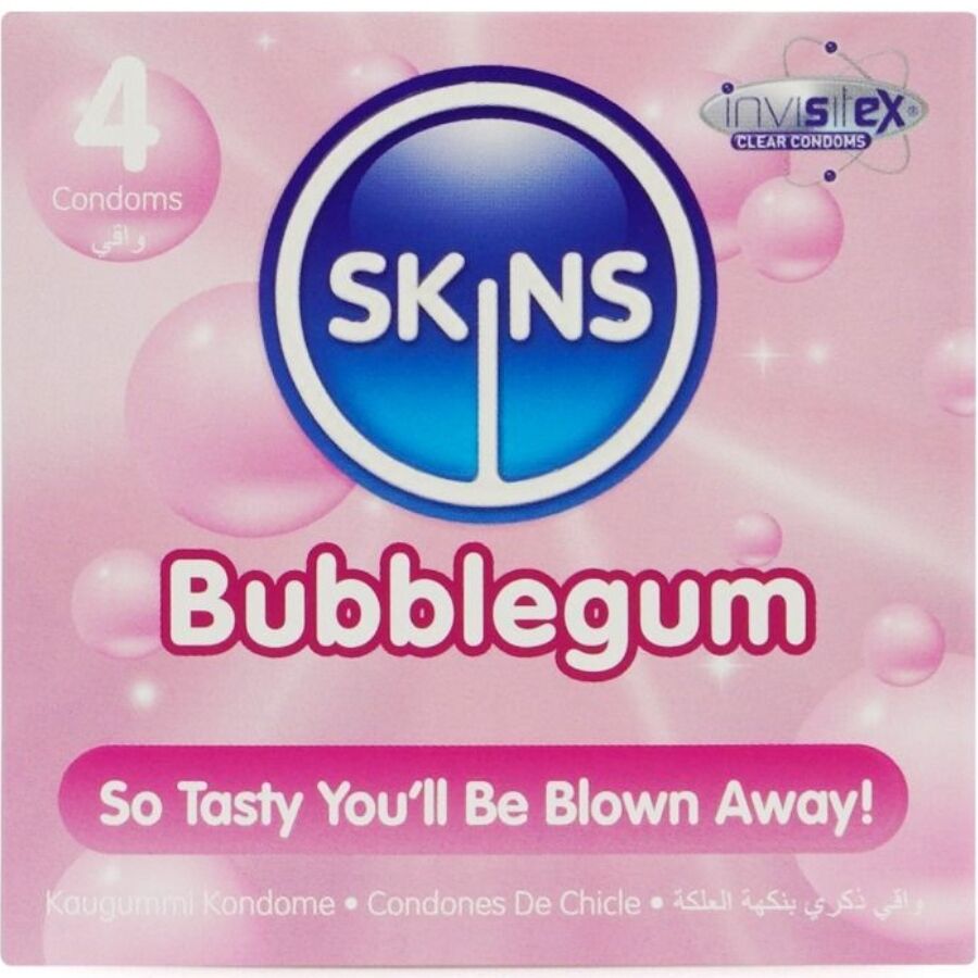 SKINS - BUBBLEGUM premiumcondooms pak 4