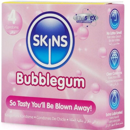 SKINS - BUBBLEGUM premiumcondooms pak 4