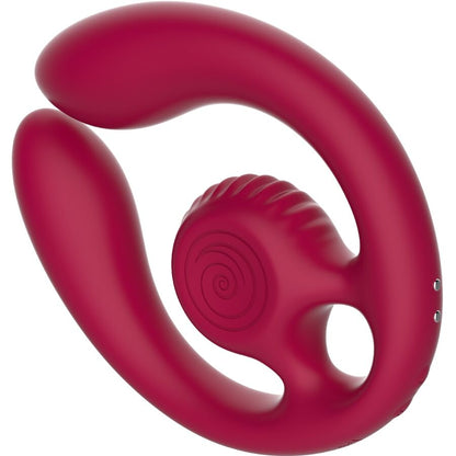 SNAIL VIBE - GIZI DUO STIMULATOR VOOR KOPPELS MET AFSTANDSBEDIENING BORDEAUXROOD