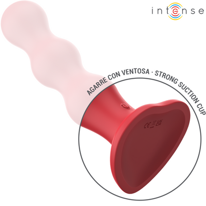 INTENSE - CODY VIBRATOR MET ZUIGNAP ROOD AFSTANDSBEDIENING