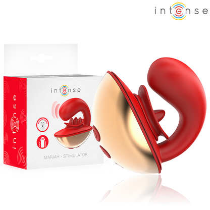 INTENSE - MARIAH vibrator & stimulator in U-vorm 10 vibraties rood