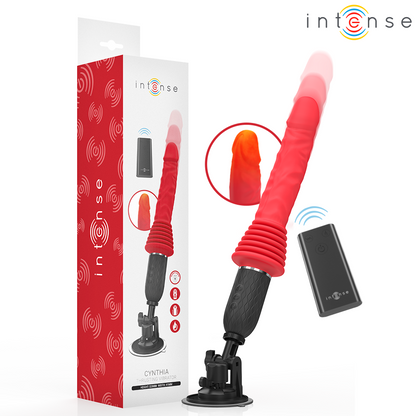 INTENSE - CYNTHIA vibrator met afstandsbediening, stotende bewegingen en warmte