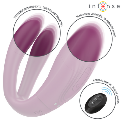 INTENSE - SANDRA klop- en vibratieklemstimulator met afstandsbediening