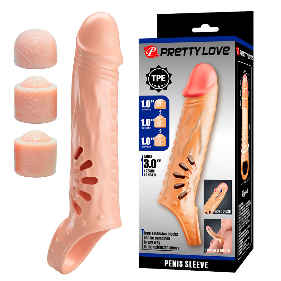 PRETTY LOVE - PENISMOUW MET VERLENGSTUKKEN