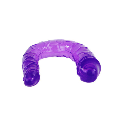 BAILE - DUBBELE DILDO IN LILA FLEXIBELE JELLY