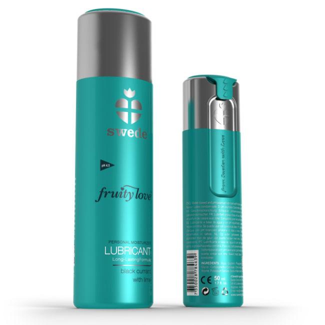 SWEDE - FRUITY LOVE-GLIJMIDDEL ZWARTE BES EN LIMOEN 50 ML