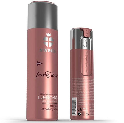 SWEDE - FRUITY LOVE GLIJMIDDEL SPRANKELENDE AARDBEIENWIJN 100 ML