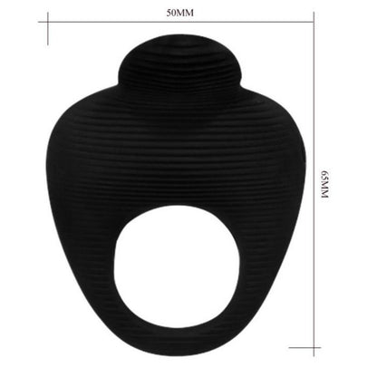 PRETTY LOVE - VINGERHOED VIBRATOR RING ZWART