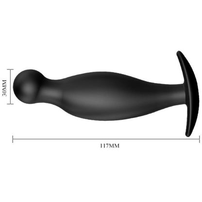 PRETTY LOVE - ANALE PLUG VAN SILICONEN 11.7 CM ZWART