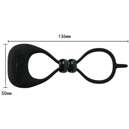 PRETTY LOVE - DUBBELE RING VOOR PENIS EN TESTIKELS