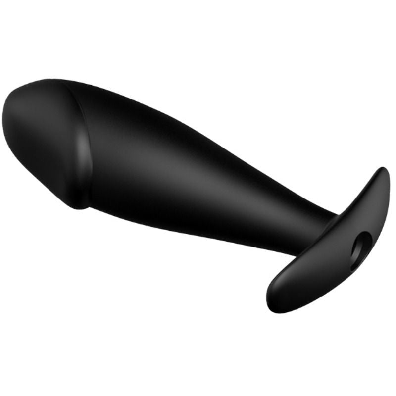 PRETTY LOVE - SILICONEN ANALE PLUG IN PENISVORM MET 12 TRILMODI ZWART