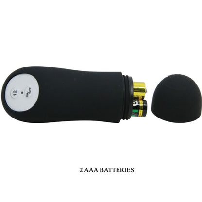 PRETTY LOVE - ANALE PLUG VAN SILICONEN VOOR EXTRA STIMULATIE MET 12 TRILMODI, ZWART, MET AFSTANDSBEDIENING
