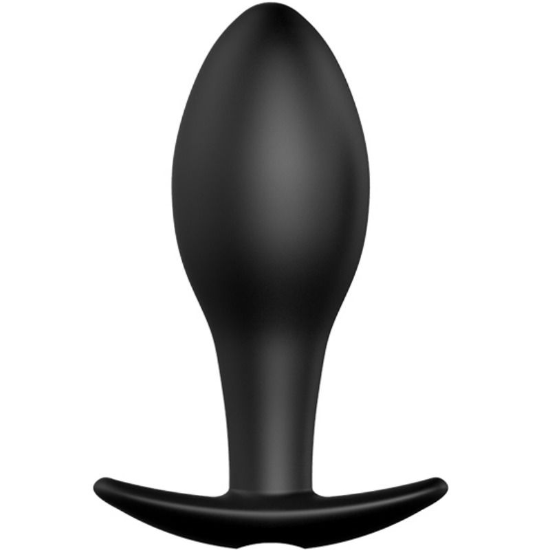 PRETTY LOVE - ANALE PLUG IN ANKERVORM VAN SILICONEN MET 12 TRILMODI, ZWART