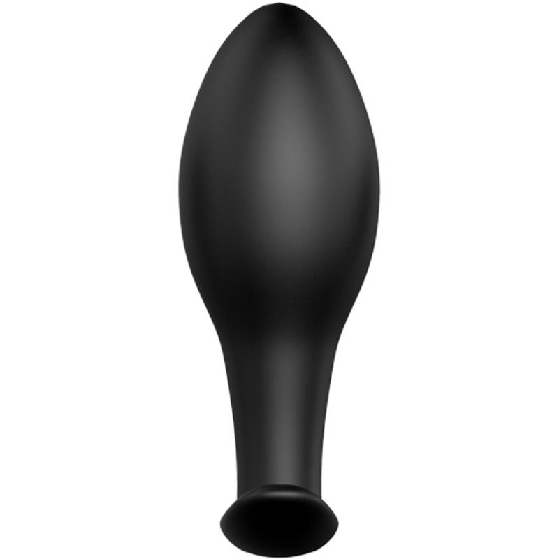 PRETTY LOVE - ANALE PLUG IN ANKERVORM VAN SILICONEN MET 12 TRILMODI, ZWART