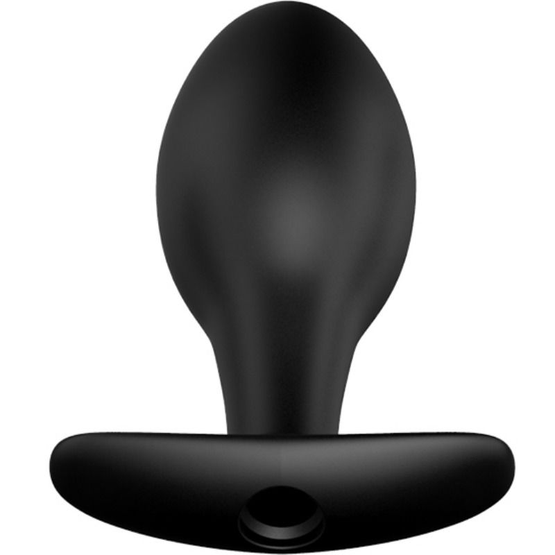 PRETTY LOVE - ANALE PLUG IN ANKERVORM VAN SILICONEN MET 12 TRILMODI, ZWART