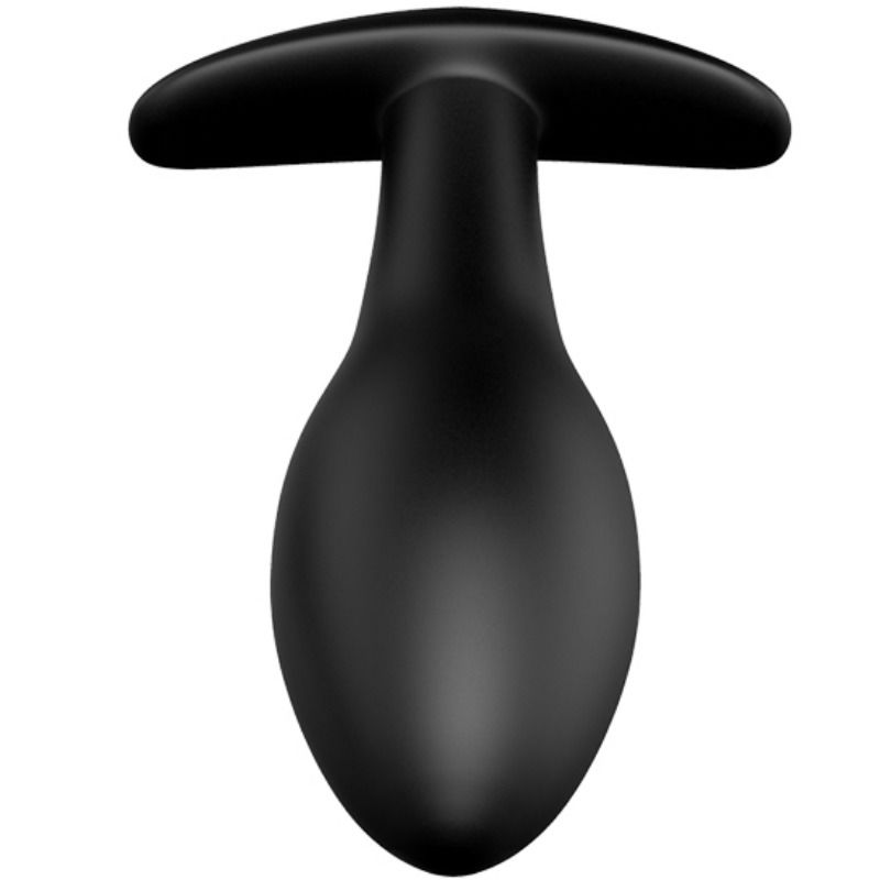 PRETTY LOVE - ANALE PLUG IN ANKERVORM VAN SILICONEN MET 12 TRILMODI, ZWART
