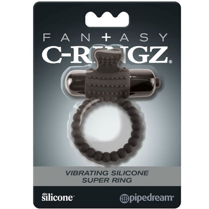 FANTASY C-RINGZ - ZWARTE SILICONEN VIBRERENDE RING