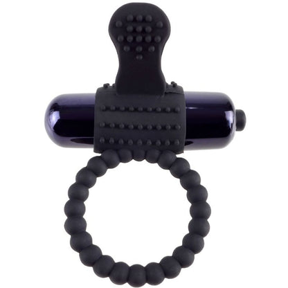 FANTASY C-RINGZ - ZWARTE SILICONEN VIBRERENDE RING
