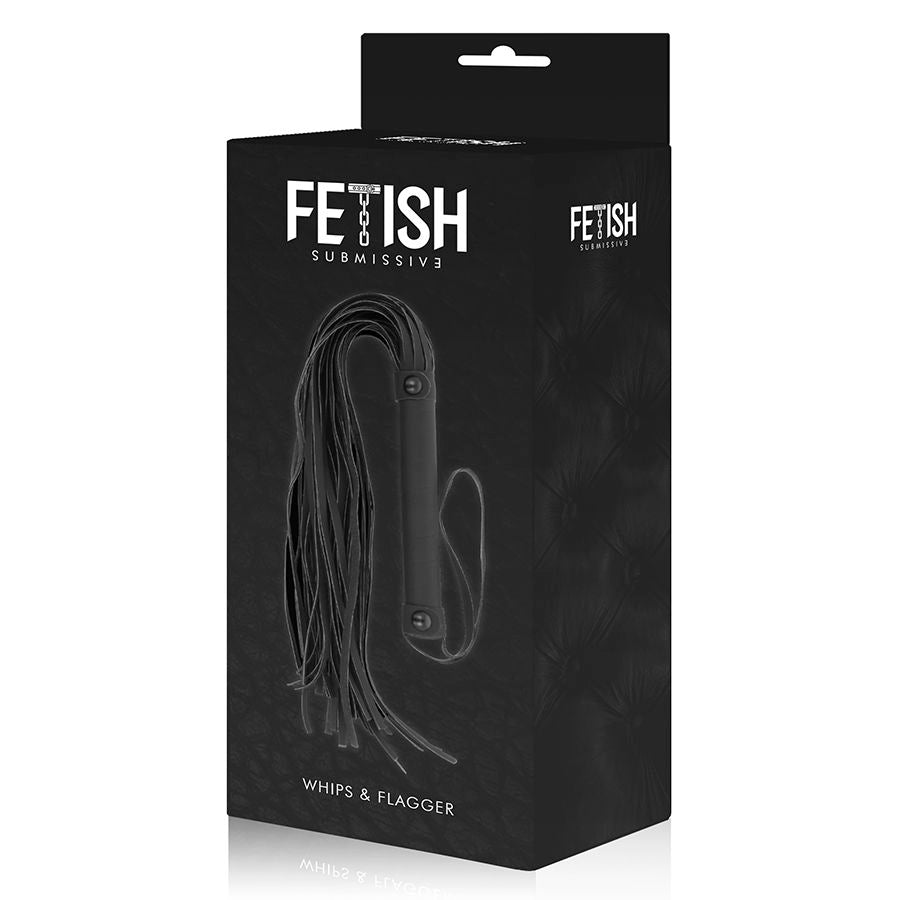FETISH SUBMISSIVE - Leren zweep van veganistisch leer