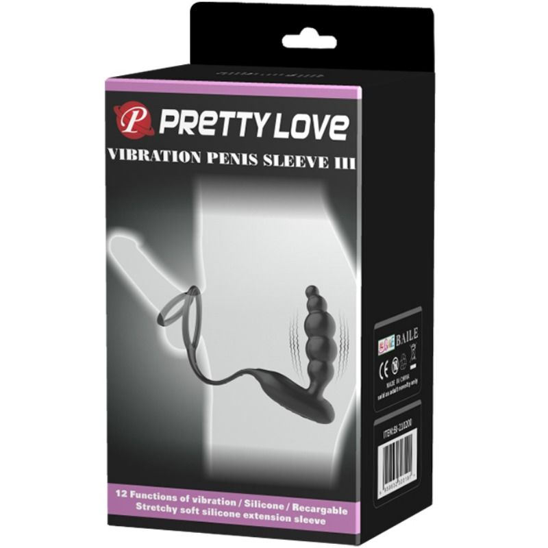 PRETTY LOVE - PENISRINGEN MET VIBRATORPLUG