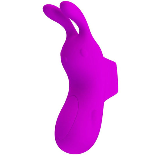 PRETTY LOVE - SLIMME OPLAADBARE VINGERVIBRO MET KONIJN