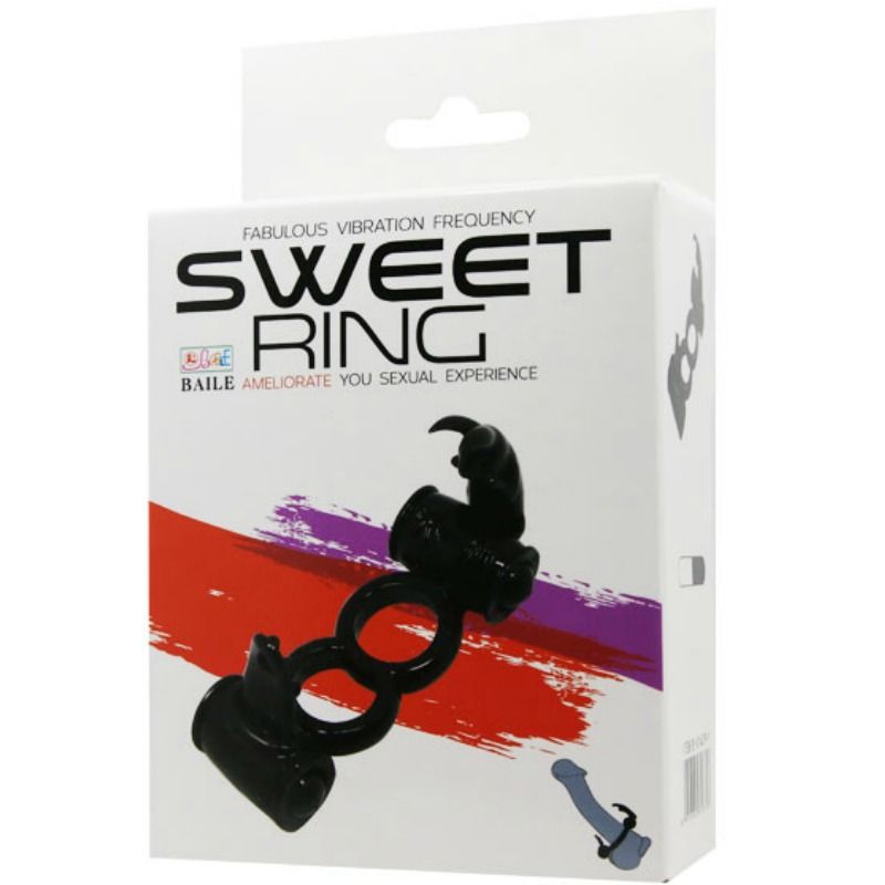 BAILE - ZOETE RING DUBBELE RING MET DUBBEL KONIJN